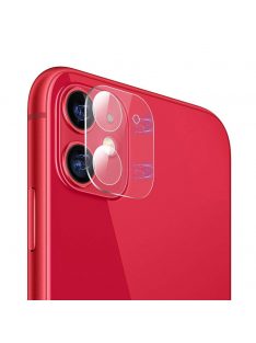   iPhone 11 Kameravédő Lencse Full Camera Tempered Glass 9H Áttetsző