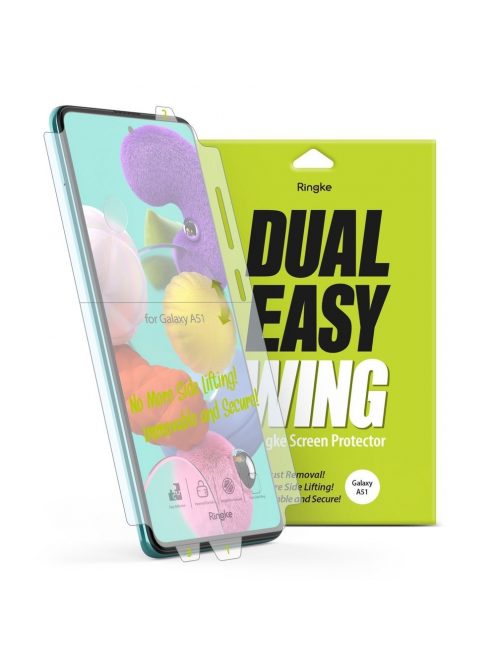 Samsung Galaxy A51 Ringke Dual Easy Wing 2x Kijelzővédő Fólia FULL DWSG0001