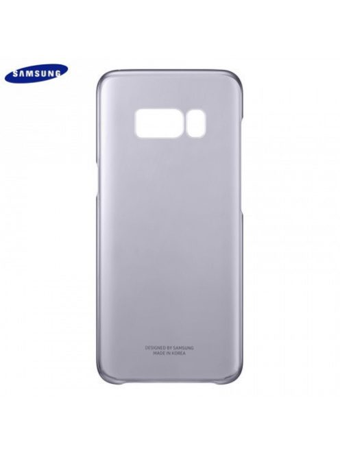 Samsung Galaxy Galaxy S8 Plus / S8+ Tok Gyári Műanyag Átlátszó/Lila EF-QG955CVEG