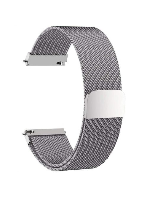 20mm Replacement Strap for Garmin Vivoactive 3/Vivoactive 3 Music/Venu Stainless Steel Mesh Milanese Magnetic Smartwatch Wrist Band - Silver