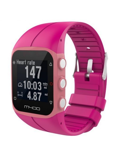 Polar M400 Szilikon Óraszíj - Pótszíj Pink