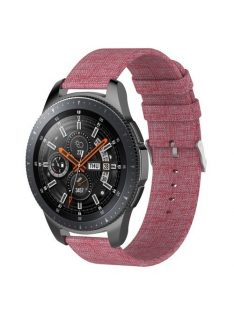   Samsung Galaxy Watch 46mm Óraszíj - Pótszíj Textil Canvas Pink