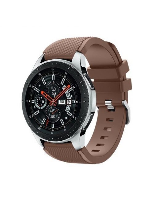 Szilikon Óraszíj - Pótszíj Samsung Galaxy Watch 46mm - Sport Style Series Barna