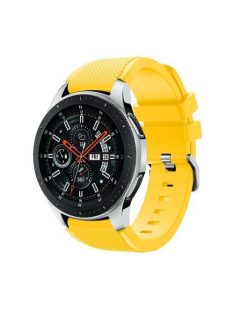   Szilikon Óraszíj - Pótszíj Samsung Galaxy Watch 46mm - Sport Style Series Sárga