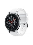 Szilikon Óraszíj - Pótszíj Samsung Galaxy Watch 46mm - Sport Style Series Fehér