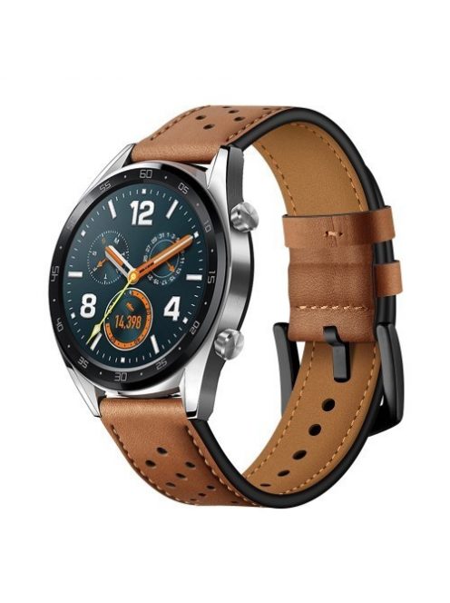 Huawei Watch GT Bőr Pótszíj - Óraszíj Barna