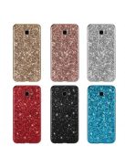 Samsung Galaxy J4+ / J4 Plus TPU Csillámló Szilikon Tok Glitteres Fényes Fekete