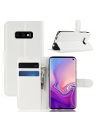 Samsung Galaxy S10e Notesz Tok Business Series Kitámasztható Bankkártyatartóval Fehér