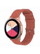 Samsung Galaxy Watch Active Óraszíj - Pótszíj Textil Canvas Narancssárga