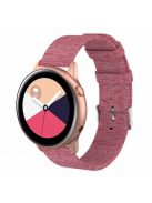 Samsung Galaxy Watch Active Óraszíj - Pótszíj Textil Canvas Rózsaszín