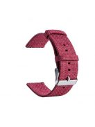 Samsung Galaxy Watch Active Óraszíj - Pótszíj Textil Canvas Pink