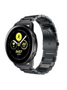 Samsung Galaxy Watch Active Pótszíj Óraszíj SM-R500 Fémszíj - Fekete