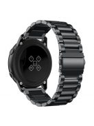 Samsung Galaxy Watch Active Pótszíj Óraszíj SM-R500 Fémszíj - Fekete