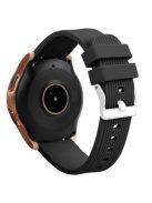 Samsung Galaxy Watch 42mm Óraszíj - Pótszíj Szilikon Stripe Texture Style RMPACK Fekete