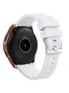 Samsung Galaxy Watch 42mm Óraszíj - Pótszíj Szilikon Stripe Texture Style RMPACK Fehér