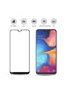 Samsung Galaxy A20e Tempered Glass - Képernyővédő Üveg 3D - Full Size - AMORUS Fekete