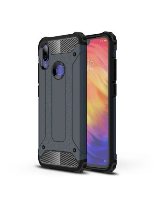 Xiaomi Redmi Note 7 Ütésálló Armor Tok Guard Series 2in1 Sötétkék