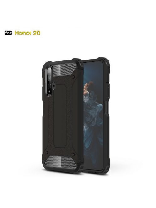 Huawei Honor 20 Ütésálló Armor Tok Guard Series 2in1 Fekete