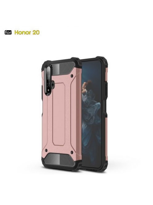 Huawei Honor 20 Ütésálló Armor Tok Guard Series 2in1 Rózsaarany