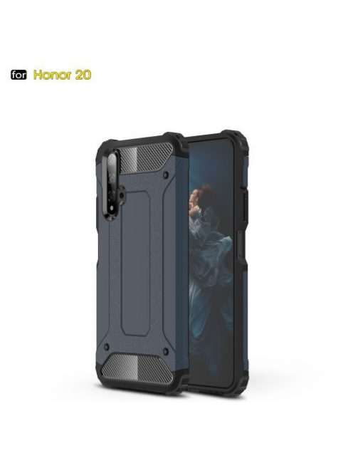 Huawei Honor 20 Ütésálló Armor Tok Guard Series 2in1 Sötétkék