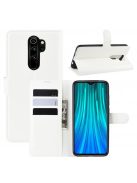 RMPACK Xiaomi Redmi Note 8 Pro Notesz Tok Business Series Kitámasztható Bankkártyatartóval Fehér