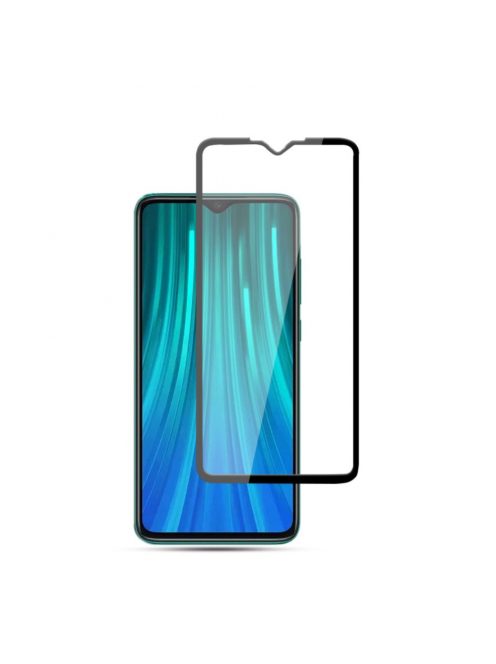 Xiaomi Redmi Note 8 Pro Képernyővédő Üveg - Full Coverage - Fekete Tempered Glass MOCOLO