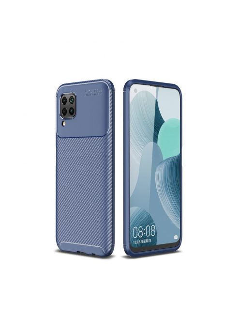 RMPACK Huawei P40 Lite Tok Szilikon TPU Ütésálló New Carbon Sötétkék