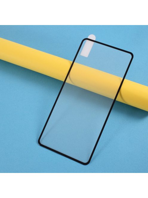 Huawei P40 Képernyővédő Üveg Tempered Glass Full Size Fekete