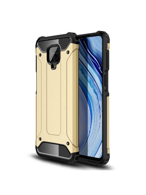 RMPACK Xiaomi Redmi Note 9S / Note 9 Pro Ütésálló Armor Tok Guard Series 2in1 Arany