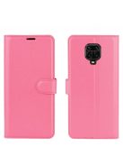 RMPACK Xiaomi Redmi Note 9S / Note 9 Pro Notesz Tok Business Series Kitámasztható Bankkártyatartóval Pink