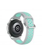 RMPACK Samsung Galaxy Watch 3 41mm Okosóra Szíj Pótszíj Óraszíj Hollow Style Szürke/Cián