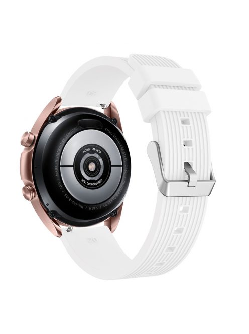 RMPACK Samsung Galaxy Watch 3 41mm Pótszíj Okosóra Szíj Óraszíj Szilikon Sport Style Fehér