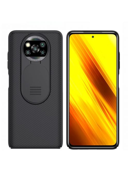 Xiaomi Poco X3 Védőtok Nillkin CamShield Case Fekete