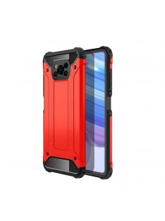   RMPACK Xiaomi Poco X3 Ütésálló Armor Tok Guard Series 2in1 Piros