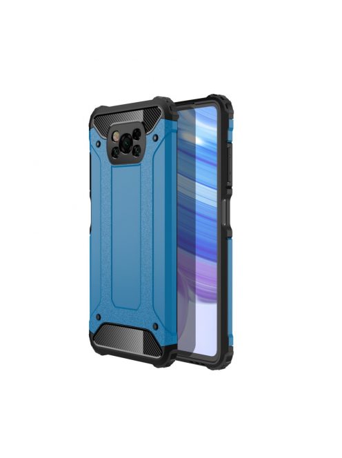 RMPACK Xiaomi Poco X3 Ütésálló Armor Tok Guard Series 2in1 Világoskék