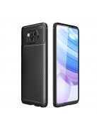 RMPACK Xiaomi Poco X3 Tok Szilikon TPU Carbon Fiber - Karbon Minta Fekete