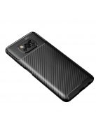 RMPACK Xiaomi Poco X3 Tok Szilikon TPU Carbon Fiber - Karbon Minta Fekete