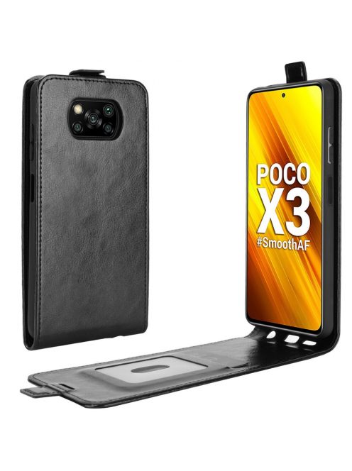 RMPACK Xiaomi Poco X3 Flip Tok Mágneses Fekete