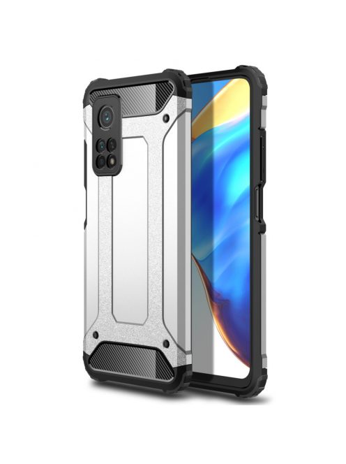 RMPACK Xiaomi Mi 10T 5G / Mi 10T Pro 5G Ütésálló Armor Tok Guard Series 2in1 Ezüst