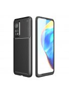 RMPACK Xiaomi Mi 10T 5G / Mi 10T Pro 5G Tok Szilikon TPU Carbon Fiber - Karbon Minta Fekete