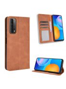 RMPACK Huawei P Smart 2021 Notesz Tok Retro Style Barna