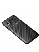 RMPACK Xiaomi Mi 10T Lite 5G Tok Szilikon TPU Carbon Fiber - Karbon Minta Fekete