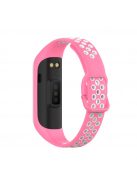 RMPACK Samsung Galaxy Fit 2 Szilikon Óraszíj Pótszíj SM-R220 Bi-COLOR Pink/Fehér