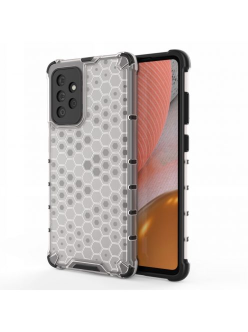 RMPACK Samsung Galaxy A72 5G Ütésállókivitel Szilikon Tok Honeycomb Shock-Proof TPU Szürke