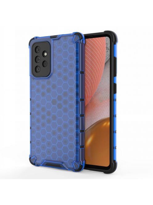 RMPACK Samsung Galaxy A72 5G Ütésállókivitel Szilikon Tok Honeycomb Shock-Proof TPU Kék