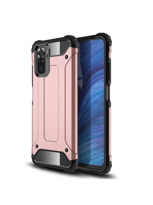 RMPACK Xiaomi Redmi Note 10 Ütésálló Armor Tok Guard Series 2in1 Rózsaarany