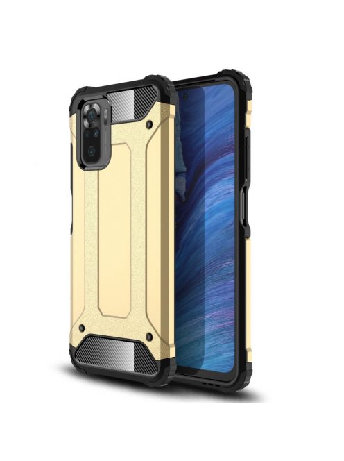 RMPACK Xiaomi Redmi Note 10 Ütésálló Armor Tok Guard Series 2in1 Arany