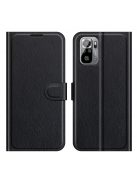 RMPACK Xiaomi Redmi Note 10 Notesz Tok Business Series V2 Kitámasztható Bankkártyatartóval Fekete