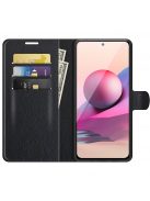 RMPACK Xiaomi Redmi Note 10 Notesz Tok Business Series V2 Kitámasztható Bankkártyatartóval Fekete