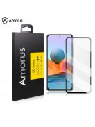 RMPACK Xiaomi Redmi Note 10 Üvegfólia AMORUS FullSize-FullGlue Képernyővédő Tempered Glass